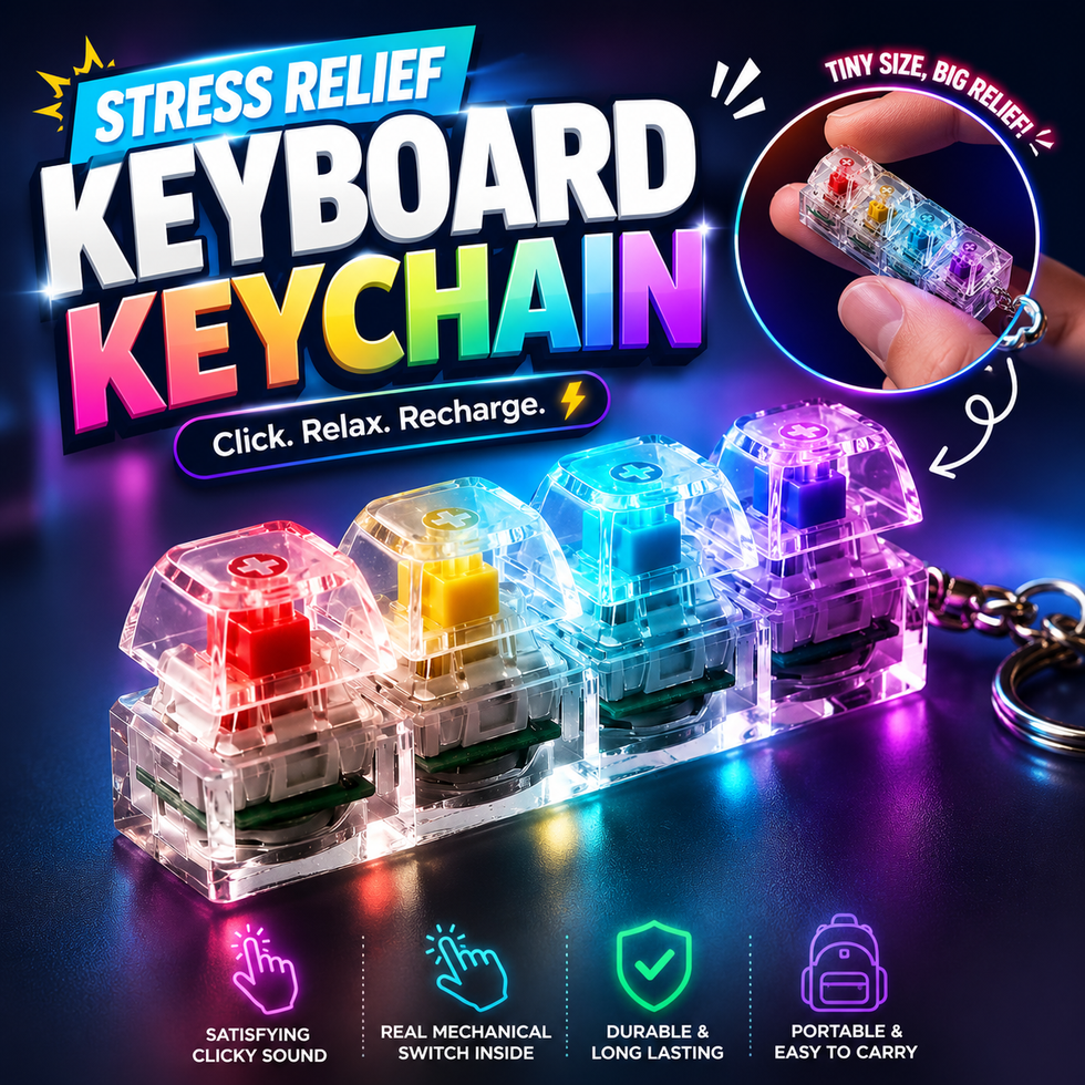 Keyboard Keychain for Stress & Anxiety Relief (Original)